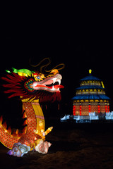 dragon in chinese temple