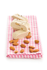 Sweet halva dessert slices.