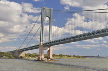 Fototapeta na wymiar Verrazzano-Narrows Bridge in New York, USA