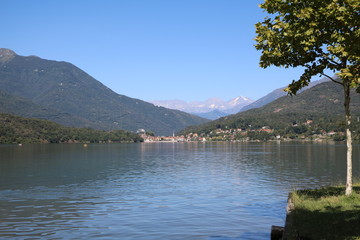 Mergozzo lake in summer, Italy