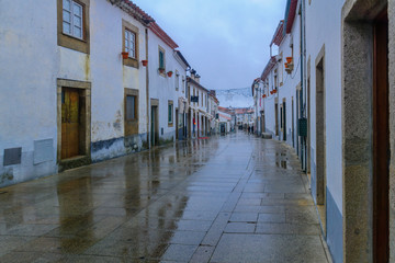 Street in the historic old town Miranda do Douro