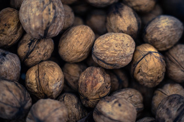 much walnuts background 