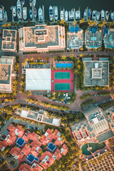 Obraz premium widok z lotu ptaka kort tenisowy