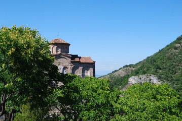 Fototapeta na wymiar The fortress of the Bulgarian Tsar Ivan Assen II - located near Asenovgrad, Bulgaria.
