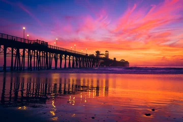 Foto op Aluminium sunset on the ocean © Ryan Bates