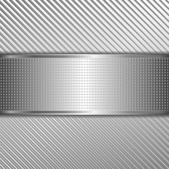 textured background with metallic banner