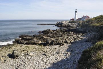 Fototapeta na wymiar Lighthouse in Maine, USA