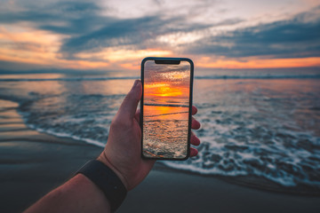 Sunset On A Screen