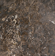 Closeup dark brown granite marble texture