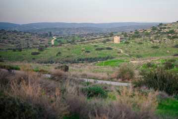 Fototapeta premium view of the village