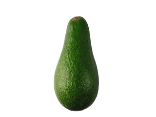 Avocado isolated on white background with clipping path