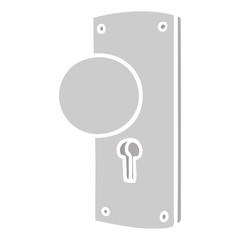 cartoon doodle of a door handle