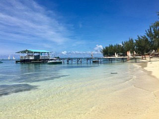 strand auf mauritius insel in der Nähe von Port Louis Grand Baie