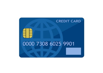 bank credit card vector isolated image