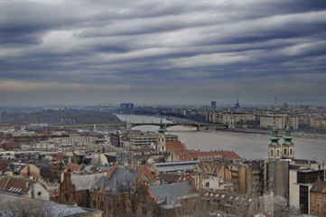 Fototapeta na wymiar A View of Budapest, Hungary