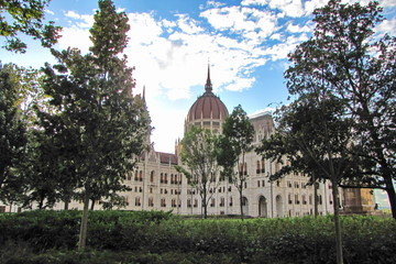 Fototapeta na wymiar Parliament Building in Budapest, Hungary