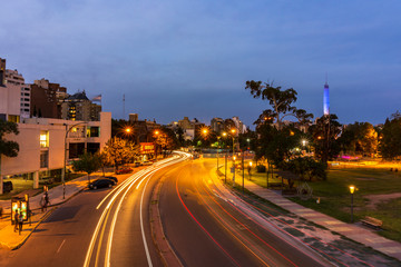 City lights of Cordoba, Argentina