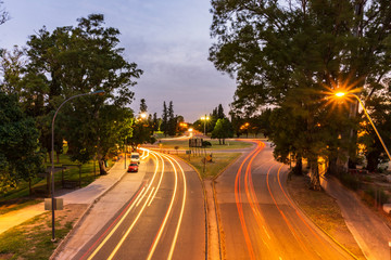 City lights of Cordoba, Argentina