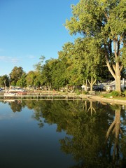 Obraz premium lake and trees