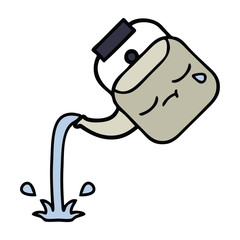 cute cartoon pouring kettle