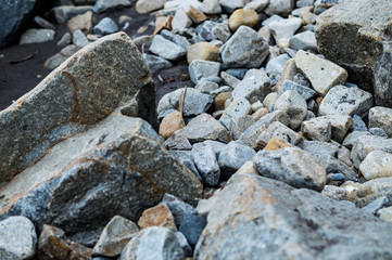 Naklejka na ściany i meble stones on beach 004
