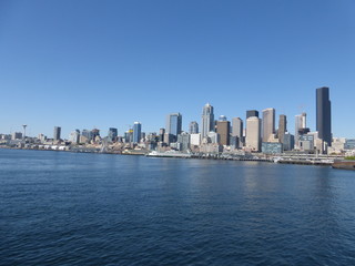 Fototapeta premium Seattle sky line