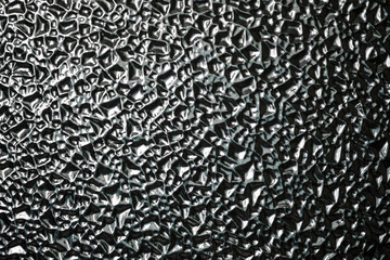 Close-up of frosted glass texture, abstract pattern