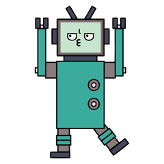cute cartoon robot