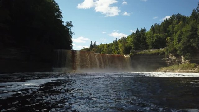 Aerial, Tahquamenon Falls in Paradise, Michigan