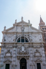 Fototapeta premium Italy, Venice, San Moise, LOW ANGLE VIEW OF HISTORIC BUILDING AGAINST SKY