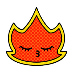 comic book style cartoon fire