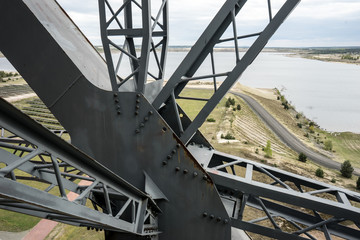 Fototapeta premium Abraumförderbrücke F60 im Braunkohletagebau