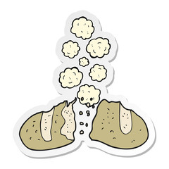 sticker of a cartoon loaf of bread