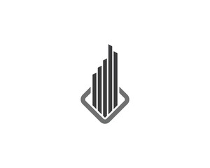 Real estate logo icon illustration