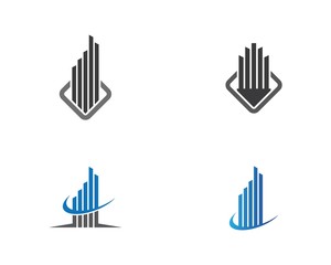 Real estate logo icon illustration
