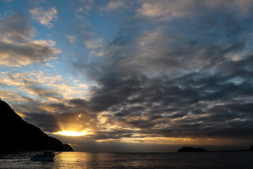 Sunrise with cloud formation.