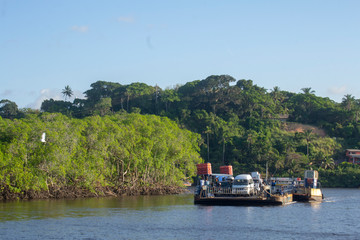 Ferry boat on the river