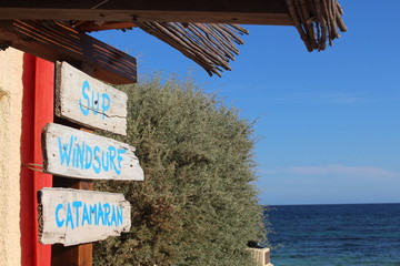 beach sign surf windsurf catamaran