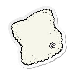 sticker of a cartoon handkerchief