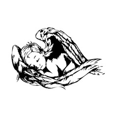 Obraz premium Angel vector