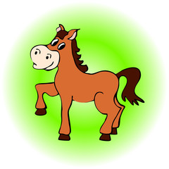 Cartoon horse vector