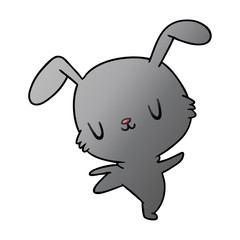 gradient cartoon kawaii cute furry bunny