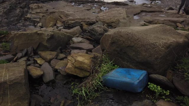 Plastic Waste on beach