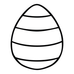 quirky line drawing cartoon easter egg