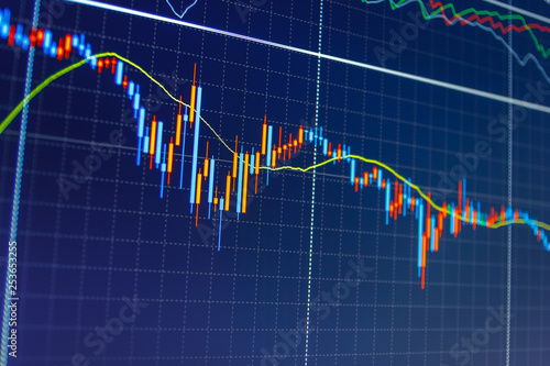 Candle Stick Graph Chart Of Stock Market Investment Trading Share - 