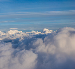 Fototapeta na wymiar View from the sky, cloud, SCENIC VIEW OF CLOUDS IN SKY