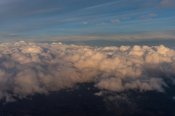 View from the sky, cloud, clouds in the sky