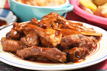 Fried spareribs wuxi style, Chinese food 