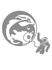 mond schlauch astronaut winken raumanzug mars roter planet sonnensystem weltall rund kreis nachbar reisen clipart design