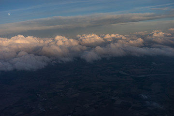 Fototapeta na wymiar View from the sky, cloud,